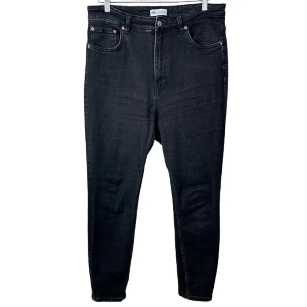 Zara Womens Size 14 High Rise Dark Wash Jeans